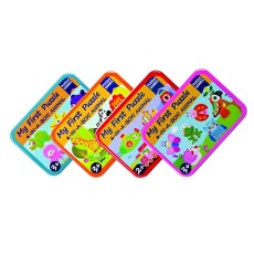 Wooden Puzzle in Tin - 6 Piece